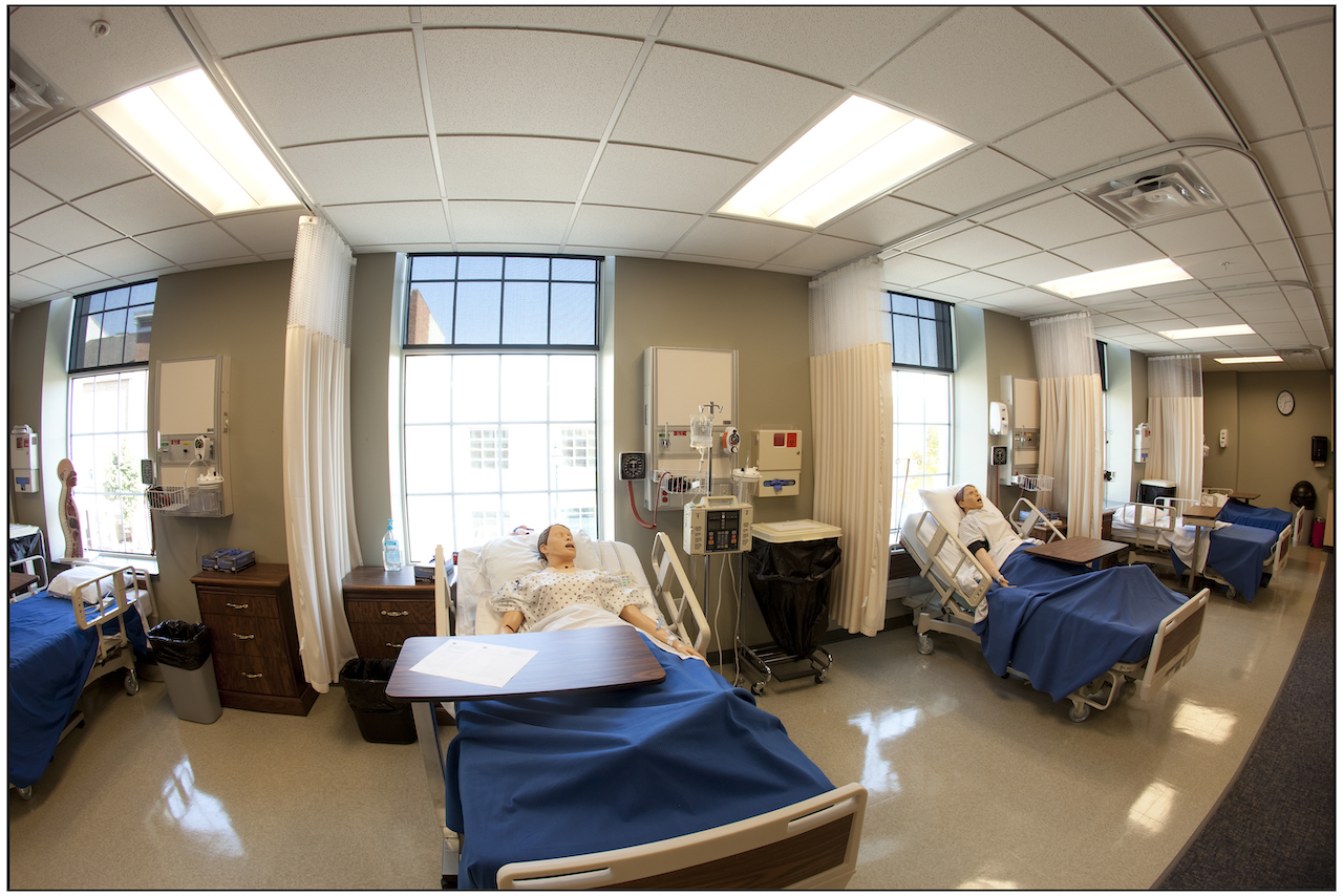 Nursing lab in Hunter Hall