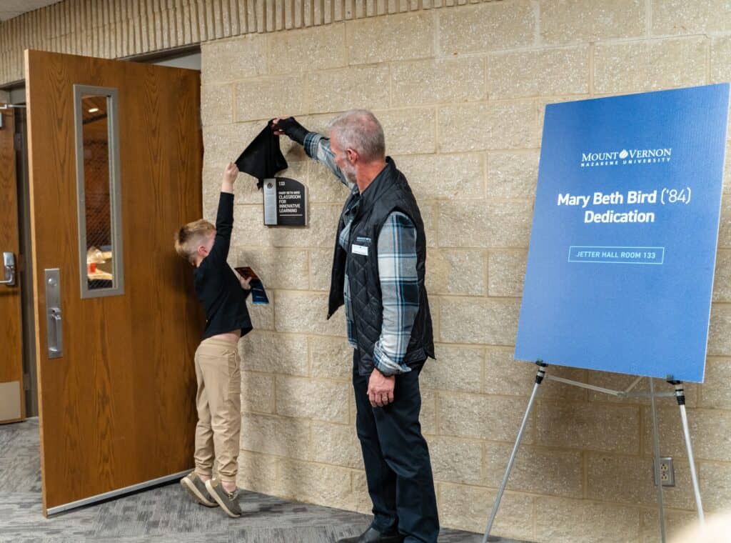 Unveiling the Mary Beth Bird Dedication