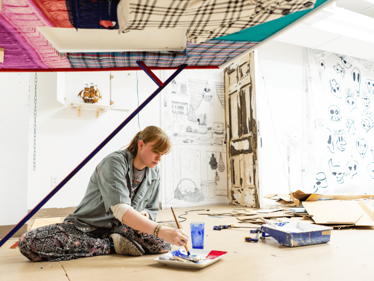 Arts Education MVNU Mount Vernon Nazarene University Buchwald Center student studio art degree Ohio Christian art college