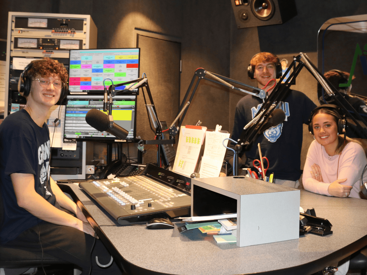 media production studio MVNU communication students radio station Ohio Mount Vernon Nazarene University campus