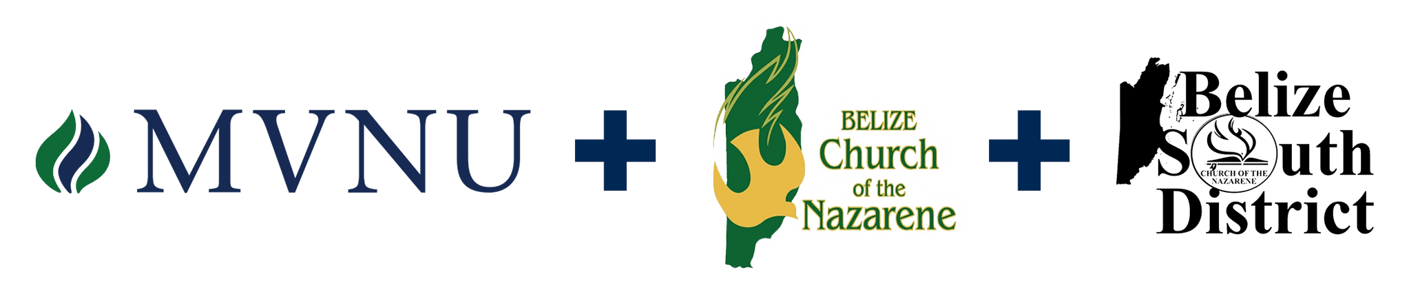 MVNU and Belize Church of Nazarene logos representing partnership and community outreach.