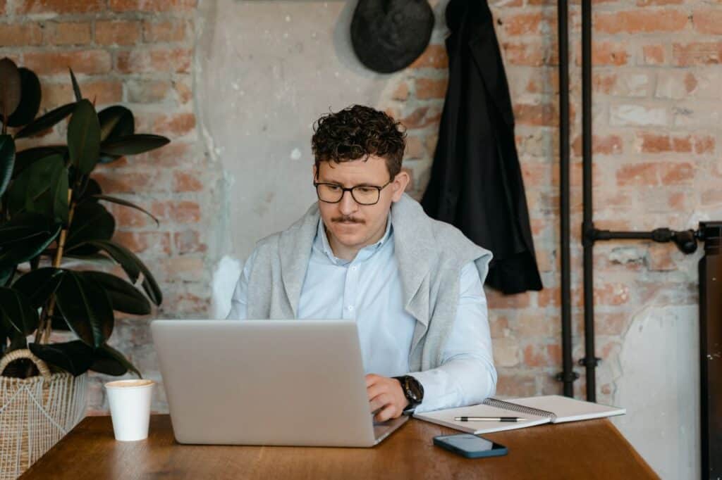 Working adult completing coursework online for MVNU's Cincinnati Intervention Specialist M.A.Ed degree with flexible Ohio licensure pathways.