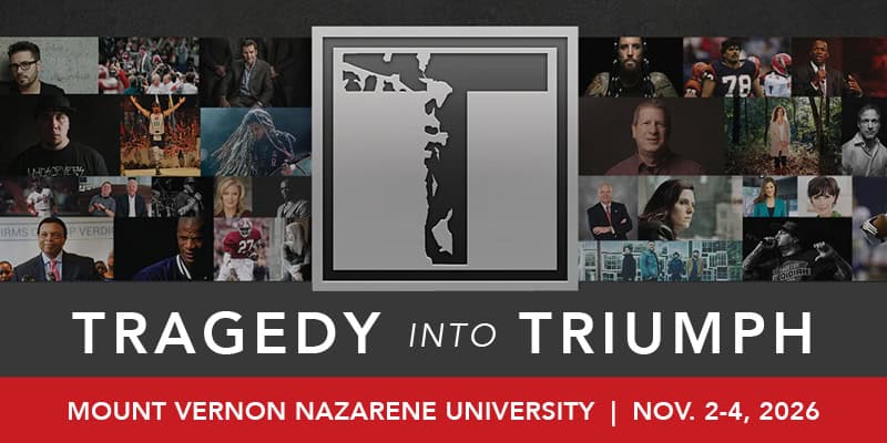 Collage of diverse speakers and audience at Mount Vernon Nazarene University event.