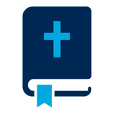 Medical book with a blue cross on the cover and a bookmark.